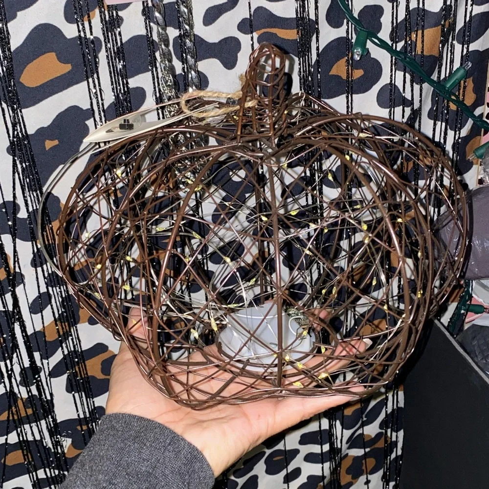 FALL FEST WIRE LIGHT UP PUMPKIN